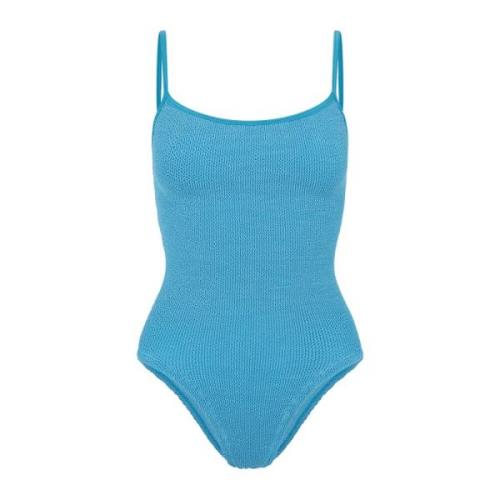 Stoute Spaghetti-Strap Badpak Hunza G , Blue , Dames