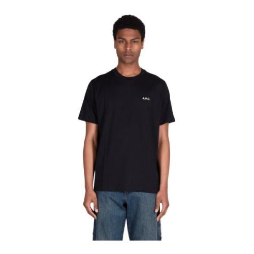 Katoenen T-Shirts A.p.c. , Black , Heren