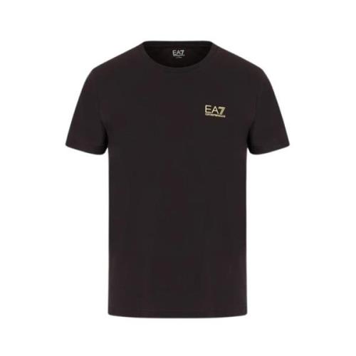 Katoenen T-shirt Emporio Armani EA7 , Black , Heren