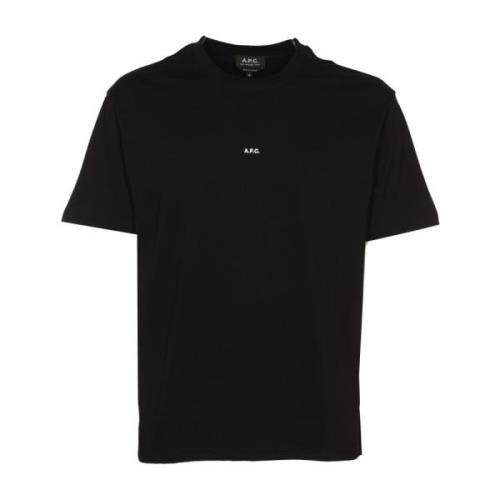 Zwart T-shirt Kyle Polos A.p.c. , Black , Heren