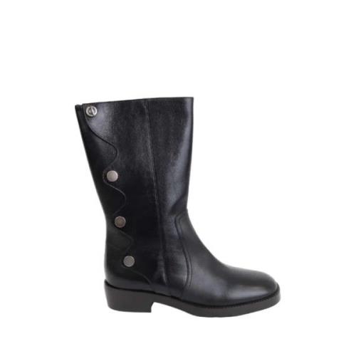 Pre-owned Leather boots Dior Vintage , Black , Dames