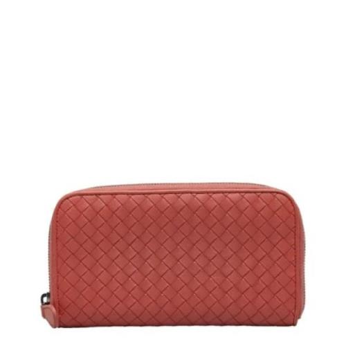 Pre-owned Leather wallets Bottega Veneta Vintage , Red , Dames