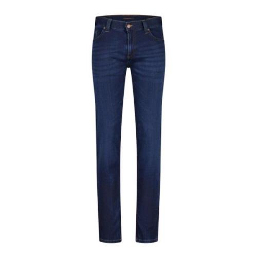 Regular-Fit 5-Pocket Jeans Pipe Alberto , Blue , Heren