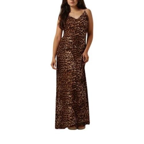 Luipaardprint Maxi Jurk Harper & Yve , Brown , Dames