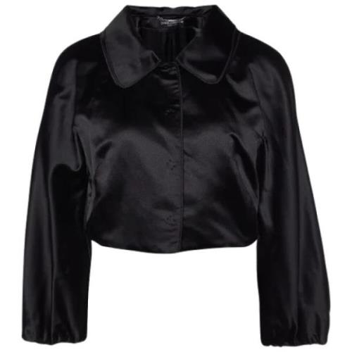 Pre-owned Satin outerwear Dolce & Gabbana Pre-owned , Black , Dames