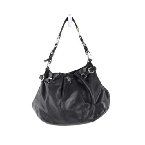 Pre-owned Leather prada-bags Prada Vintage , Black , Dames