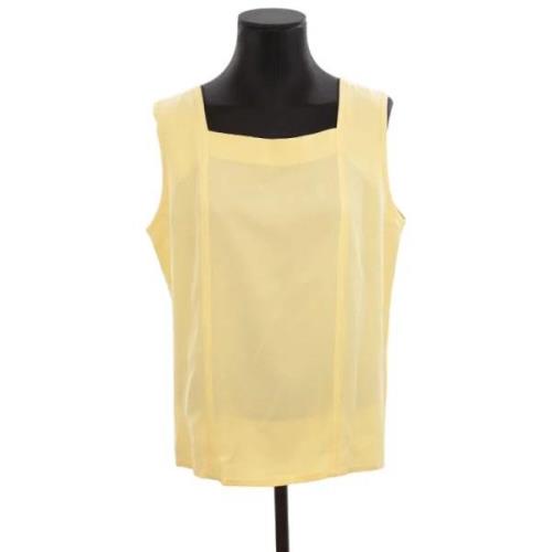 Pre-owned Fabric tops Yves Saint Laurent Vintage , Yellow , Dames