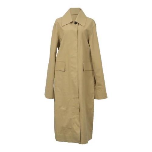 Pre-owned Cotton outerwear Burberry Vintage , Beige , Dames