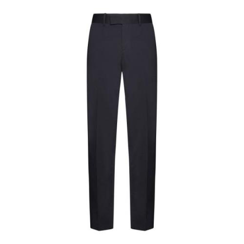 Blauwe Geknipte Getailleerde Broek Lardini , Blue , Heren