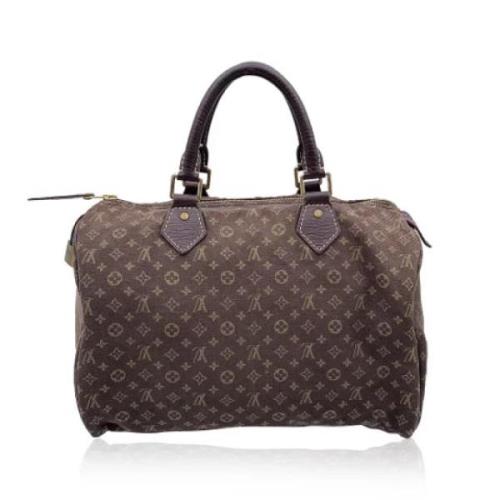 Pre-owned Canvas handbags Louis Vuitton Vintage , Brown , Dames