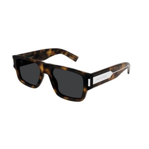 Havana Zwart Zonnebril Saint Laurent , Brown , Dames