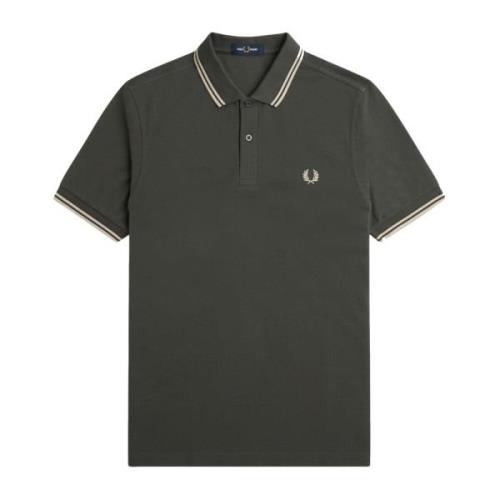 Slim Fit Twin Tipped Polo Fred Perry , Green , Heren