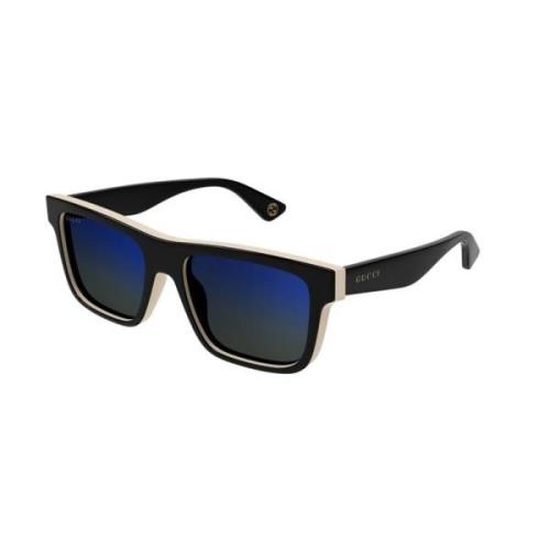 Zwart Blauw Zonnebril Gg1618S 003 Gucci , Black , Heren