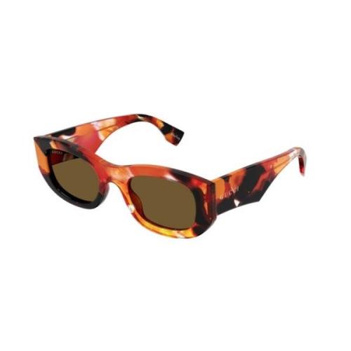 Oranje Bruine Zonnebril Gg1627S Model Gucci , Orange , Dames