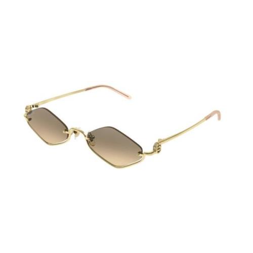 Goud Oranje Zonnebril Gg1604S 003 Gucci , Yellow , Dames