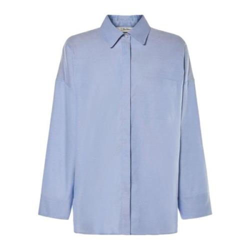 Blauwe 'Lodola' Overhemd Max Mara , Blue , Dames