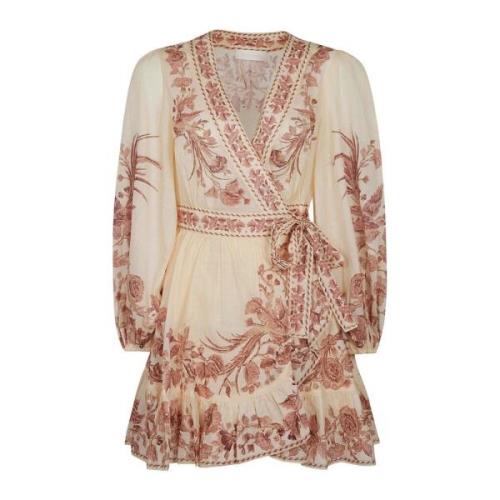 Elegante Mini Wrap Jurk Zimmermann , Multicolor , Dames