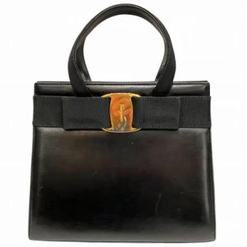 Pre-owned Leather handbags Salvatore Ferragamo Pre-owned , Black , Dam...