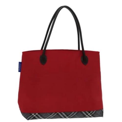 Pre-owned Fabric totes Burberry Vintage , Red , Dames