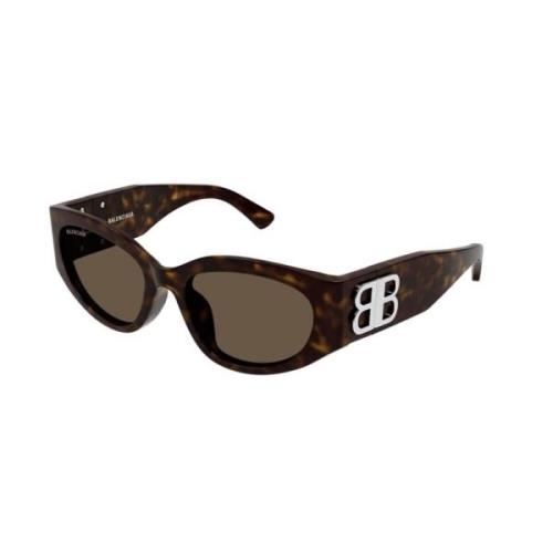 Bruin Havana Zonnebril Bb0324Sk 003 Balenciaga , Brown , Dames