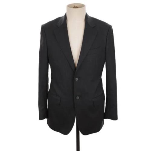 Pre-owned Wool outerwear Yves Saint Laurent Vintage , Black , Heren