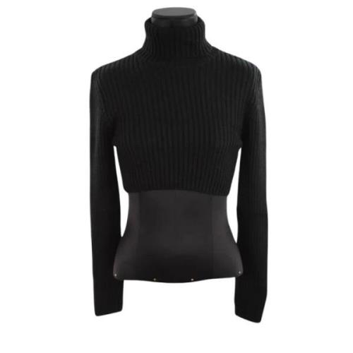 Pre-owned Wool tops Jean Paul Gaultier Pre-owned , Black , Dames