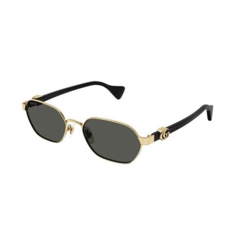 Goud Grijs Zonnebril Gg1593S 001 Gucci , Yellow , Heren