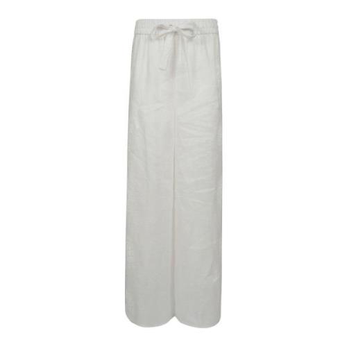 Bloemenkant Broek Zimmermann , White , Dames