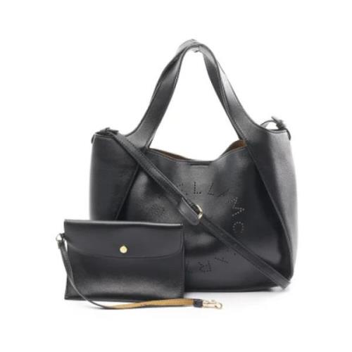 Pre-owned Leather handbags Stella McCartney Pre-owned , Black , Dames