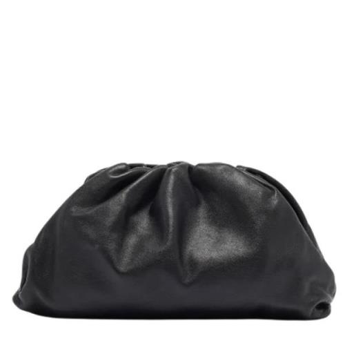 Pre-owned Leather clutches Bottega Veneta Vintage , Black , Dames