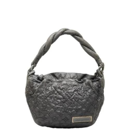 Pre-owned Leather louis-vuitton-bags Louis Vuitton Vintage , Gray , Da...