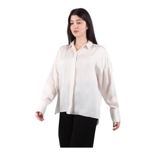 Cece Webstreep Room Blouse Kiefermann , White , Dames