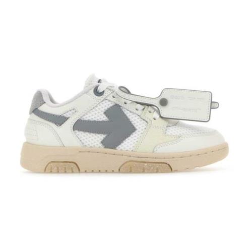 Witte Mesh Sneakers Off White , White , Dames