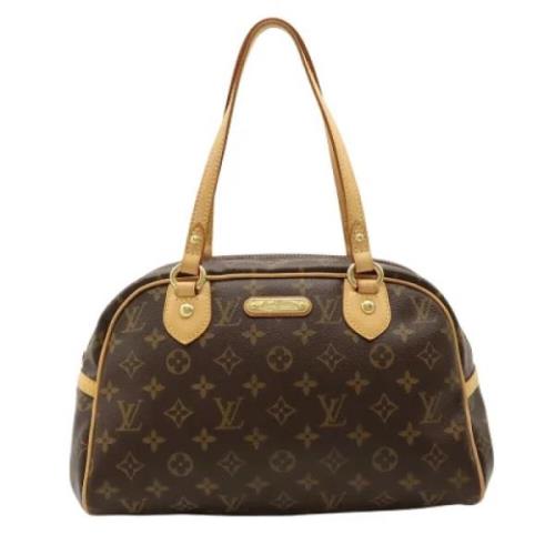 Pre-owned Canvas louis-vuitton-bags Louis Vuitton Vintage , Brown , Da...