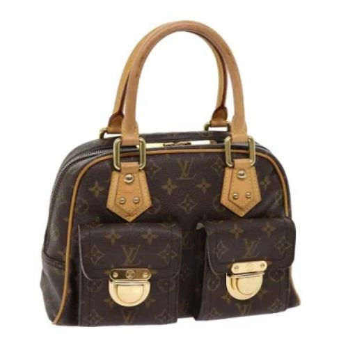 Pre-owned Canvas handbags Louis Vuitton Vintage , Brown , Dames