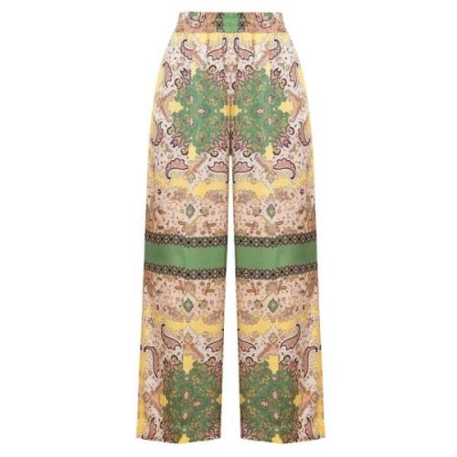 Gedrukte Pasley Broek Twinset , Multicolor , Dames