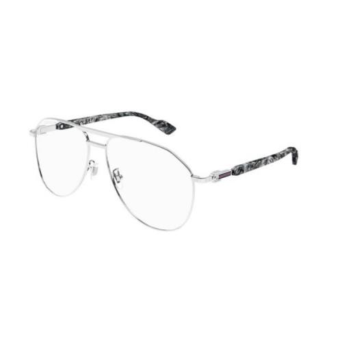 Zilver Transparante Zonnebril Gg1220S 006 Gucci , Gray , Unisex