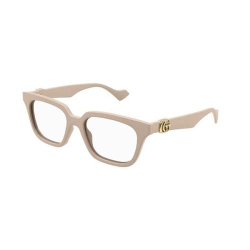 Stijlvolle Nude Frame Bril Gucci , Brown , Unisex