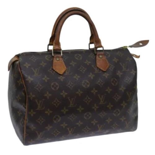 Pre-owned Canvas handbags Louis Vuitton Vintage , Brown , Dames