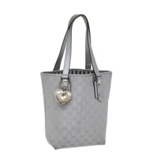 Pre-owned Canvas totes Gucci Vintage , Gray , Dames