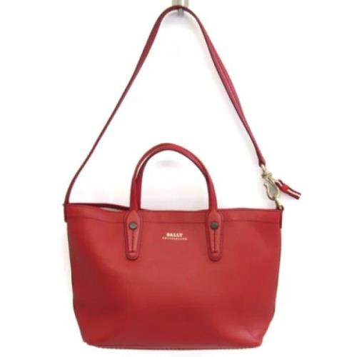 Pre-owned Leather shoulder-bags Bally Pre-owned , Red , Dames