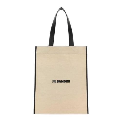 Canvas Shopping Bag Jil Sander , Beige , Dames