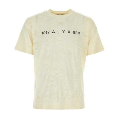 Crème Katoenen T-shirt 1017 Alyx 9SM , Yellow , Heren