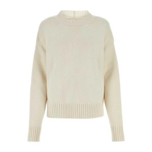 Oversize Cashmere Blend Sweater Jil Sander , White , Dames