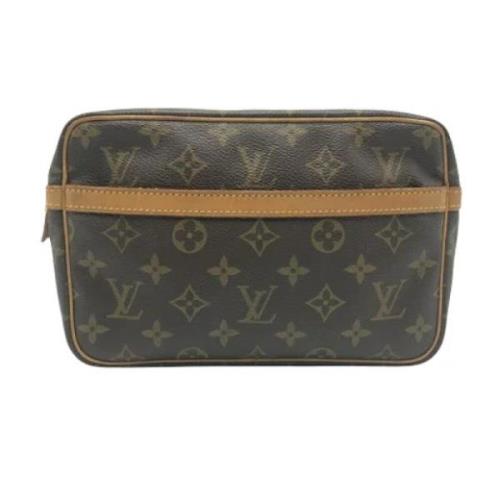 Pre-owned Canvas clutches Louis Vuitton Vintage , Brown , Dames