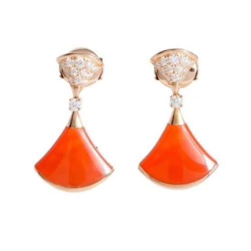 Pre-owned Rose Gold earrings Bvlgari Vintage , Multicolor , Dames