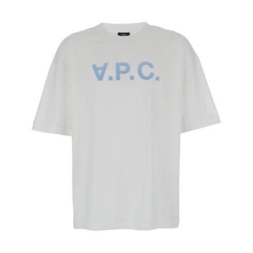 Witte T-shirt Over Polos A.p.c. , White , Heren