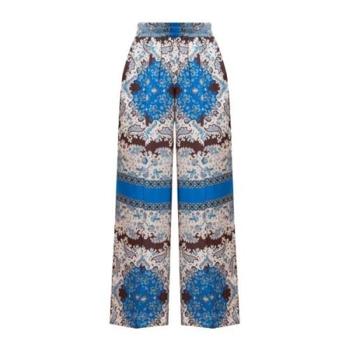 Gedrukte Pasley Broek Twinset , Multicolor , Dames