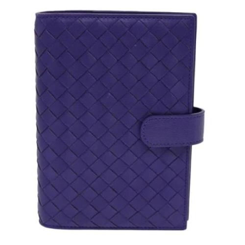 Pre-owned Leather wallets Bottega Veneta Vintage , Purple , Dames