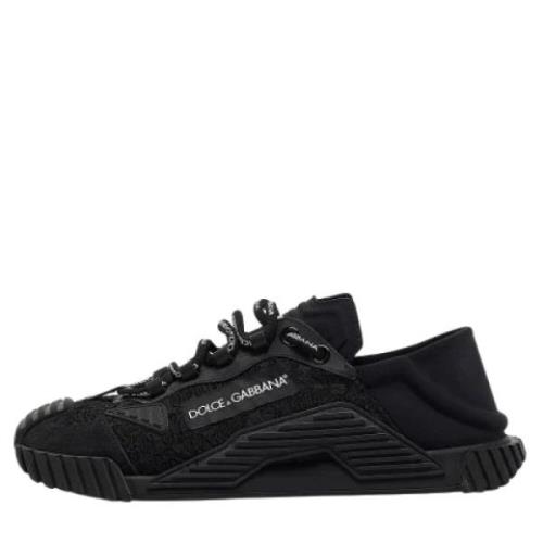 Pre-owned Lace sneakers Dolce & Gabbana Pre-owned , Black , Heren